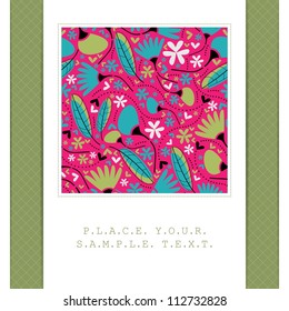 Floral card
