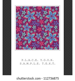 Floral card