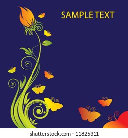 Floral card