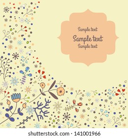 Floral card