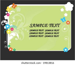 Floral card