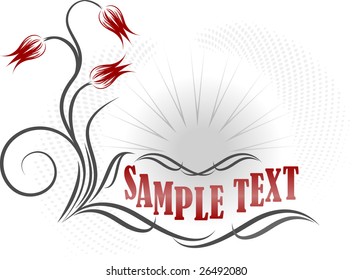 Floral card.