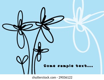  Floral card