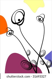  Floral card