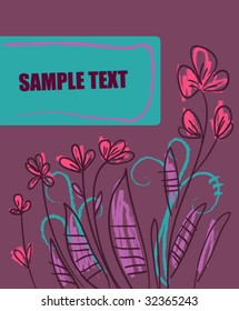 Floral card