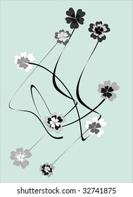  Floral card