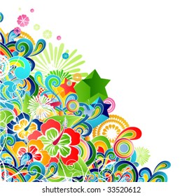 Tarjeta floral