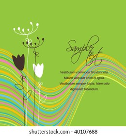 Floral card