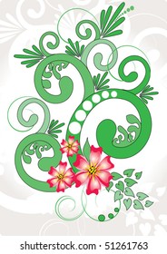  Floral card