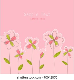 Tarjeta floral