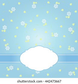 Floral card and background.