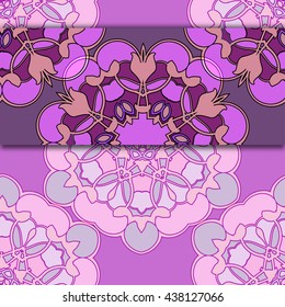 Floral card or background template. Element for design. Vector illustration.