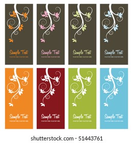 floral card backgrounds with copy space