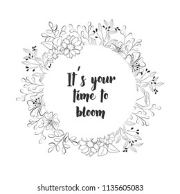 Floral card design