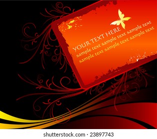 diseño de tarjeta floral
