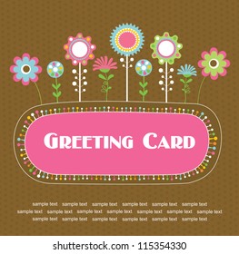 floral card design. vector illustration
