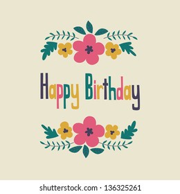floral card design. vector illustration