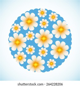 floral card design, vector illustration eps10 graphic 