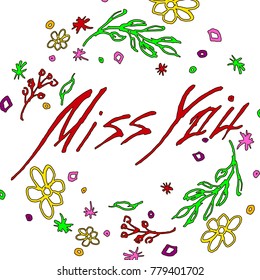 Floral card desing.