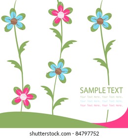 floral card, greeting card