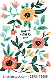 A floral card for mother's day.