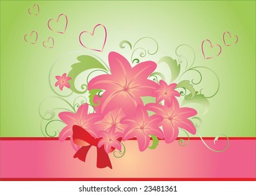 Floral card with place for you text. See my gallery for more