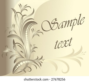 Floral card. Lot of similar images in my gallery.