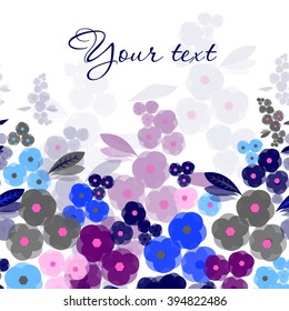 Floral card with space for text