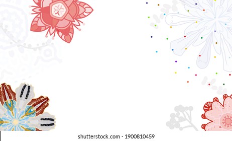  floral card stock vector background