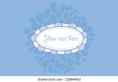 Floral card template