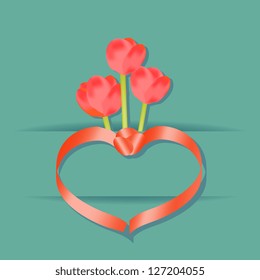 Floral card template