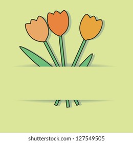 Floral card template
