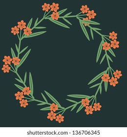 Floral card template