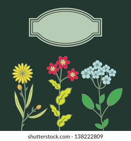Floral card template