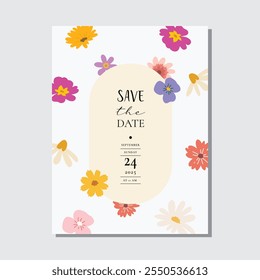 floral card template set, poster, cover, label, banner, background, draw design vector decorative graphic design illustration for your design