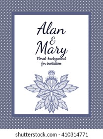 Floral card templates for invitations. Wedding flowers bouquet.