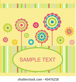 Floral card. Vector.