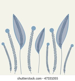 Floral card . Vector.