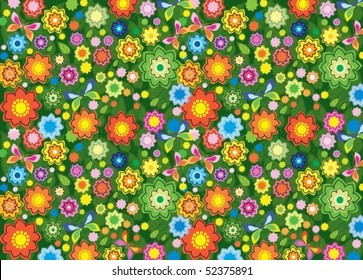 Floral card. Vector