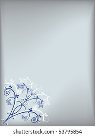 Floral card vector