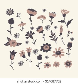 floral card vector design