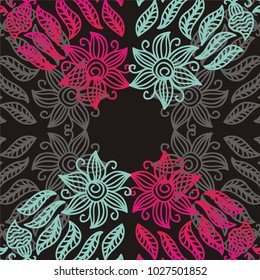 Floral card. Vector illustration