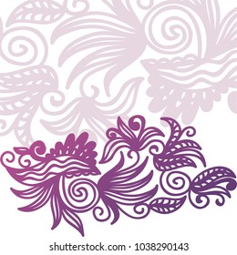 Floral card. Vector illustration