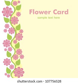 floral card. vector illustration