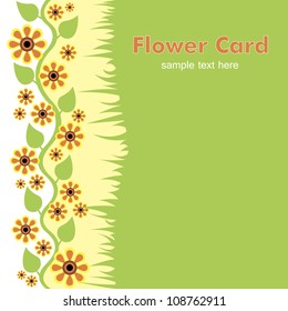 floral card. vector illustration