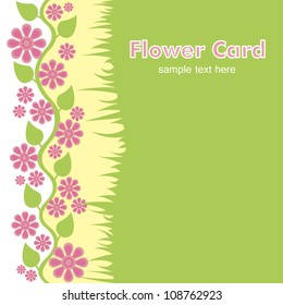 floral card. vector illustration
