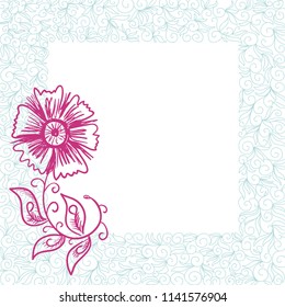 Floral card. Vector illustration