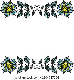 Floral card. Vector illustration