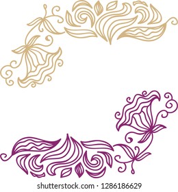 Floral card. Vector illustration