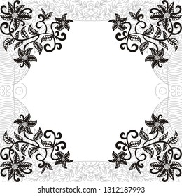 Floral card. Vector illustration